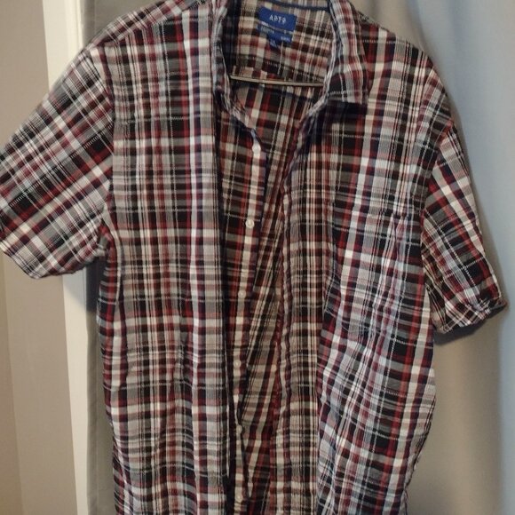Mens 2xl Apt 9 Premier flex slim fit button down long sleeve shirt - Picture 2 of 3